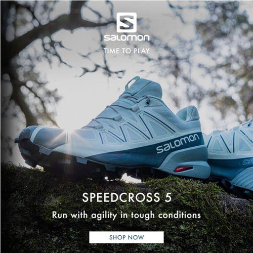 Ofertas Zapatillas De Trail Running Salomon Outlet - Speedcross 6 Hombre  Negras Blancas Amarillo
